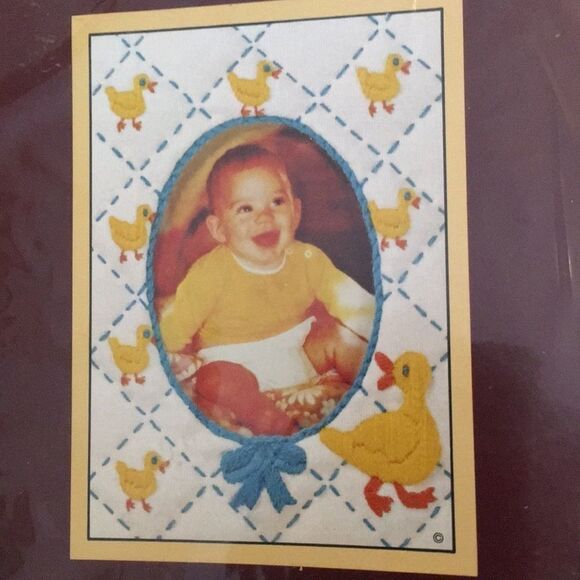 Vintage Other - Vintage Quilted Photo Frame Craft Kit 5 X 7